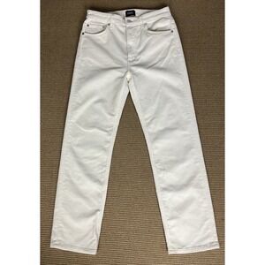 Citizens Of Humanity Zurie Pants Corduroy Womens Straight Stretch Ivory Size 27